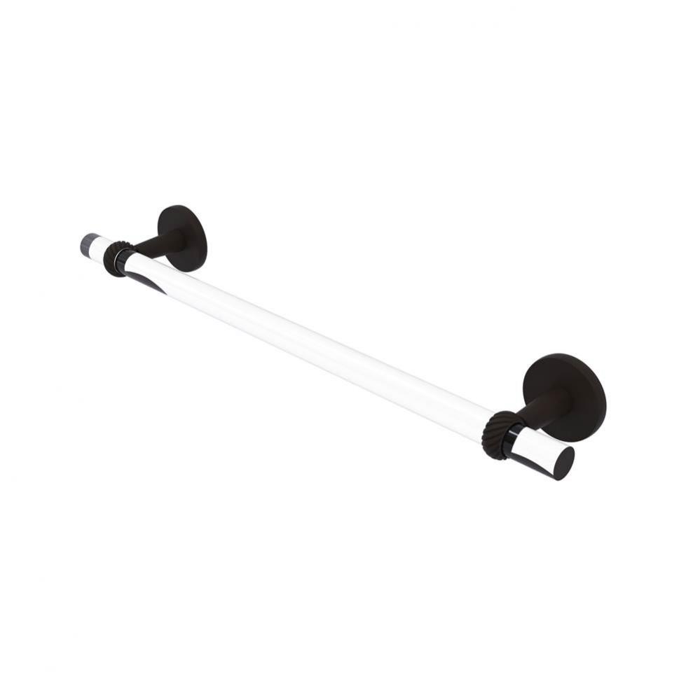 Clearview Collection 36 Inch Towel Bar with Twisted Accents