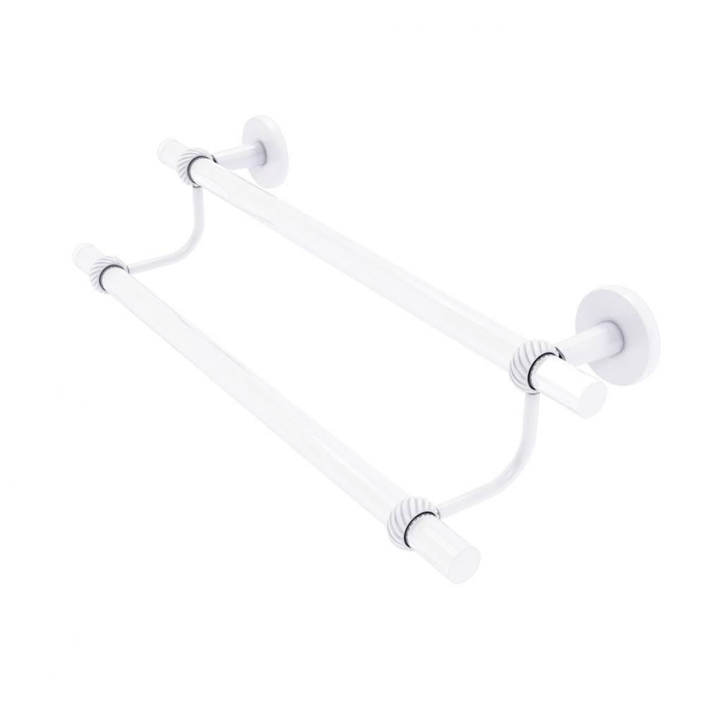 Clearview Collection 36 Inch Double Towel Bar with Twisted Accents