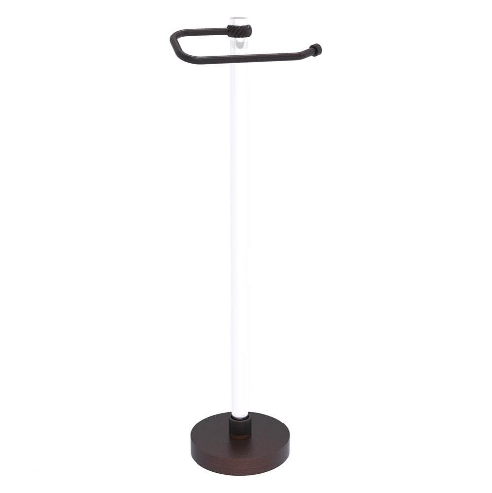 Clearview Collection Euro Style Free Standing Toilet Paper Holder with Twisted Accents - Venetian