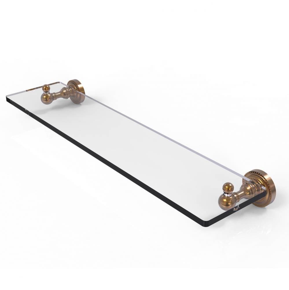 Dottingham Collection 22 inch Glass Vanity Shelf with Beveled Edges