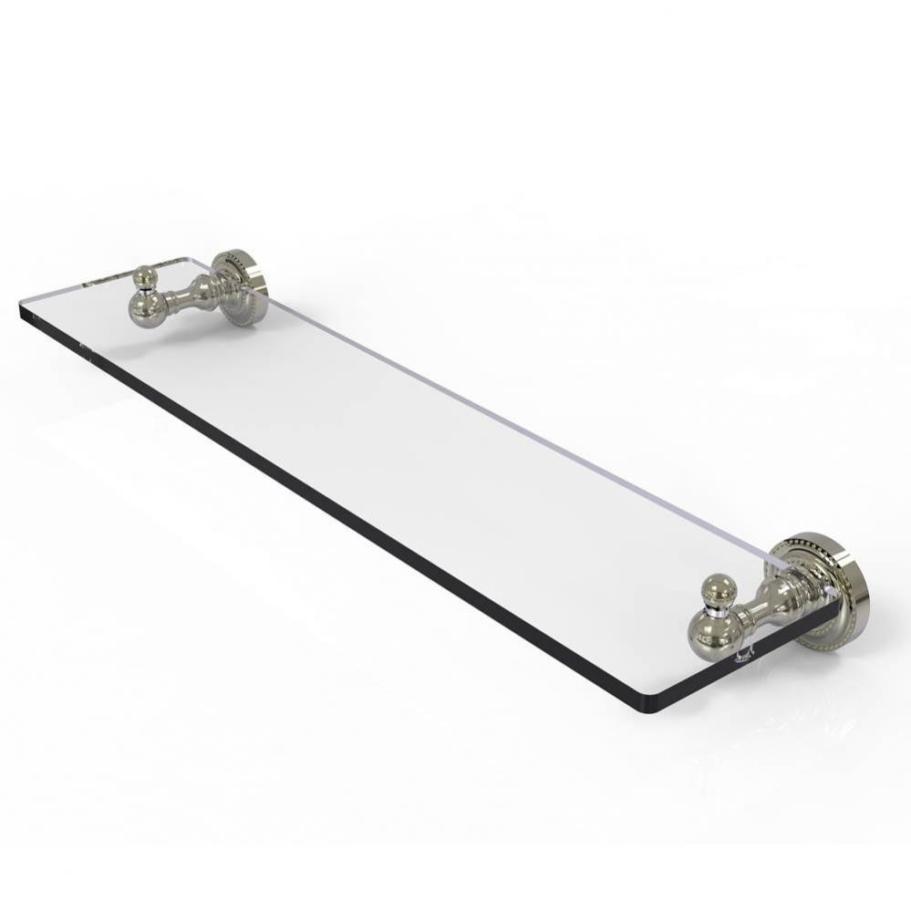 Dottingham Collection 22 inch Glass Vanity Shelf with Beveled Edges
