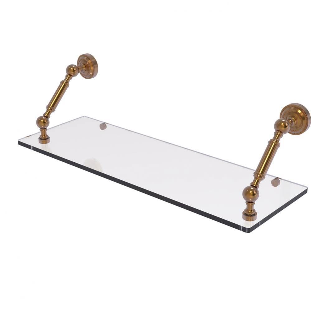 Dottingham Collection 24 Inch Floating Glass Shelf