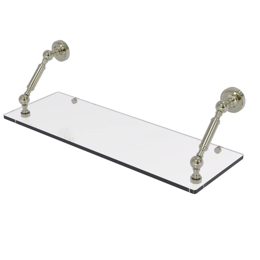 Dottingham Collection 24 Inch Floating Glass Shelf