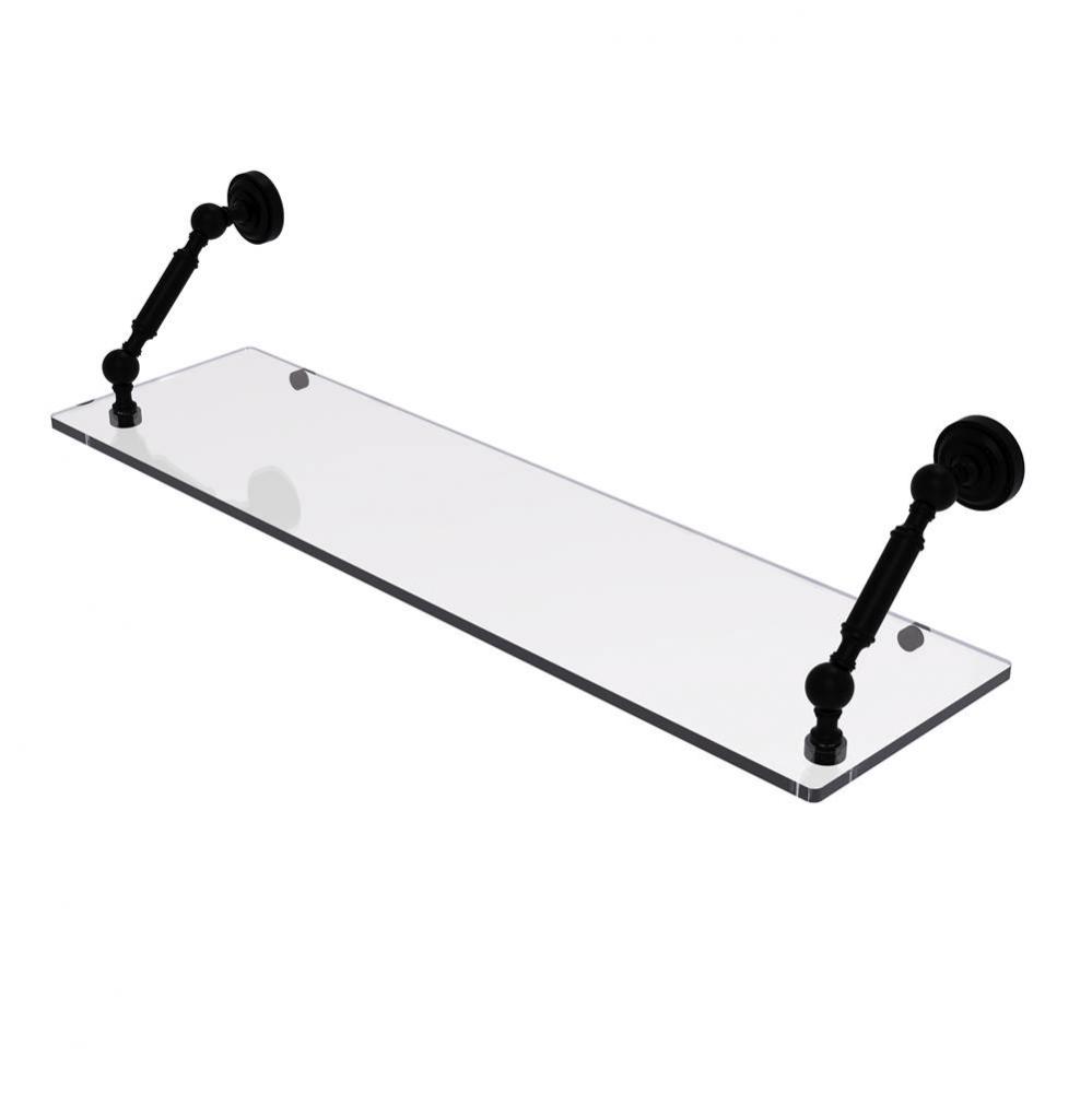 Dottingham Collection 30 Inch Floating Glass Shelf