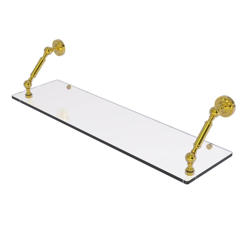 Dottingham Collection 30 Inch Floating Glass Shelf