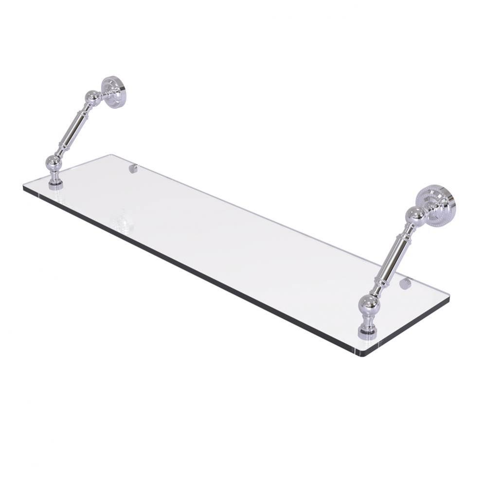 Dottingham Collection 30 Inch Floating Glass Shelf