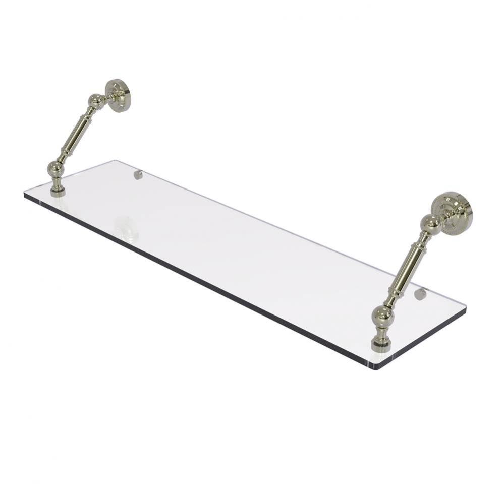 Dottingham Collection 30 Inch Floating Glass Shelf