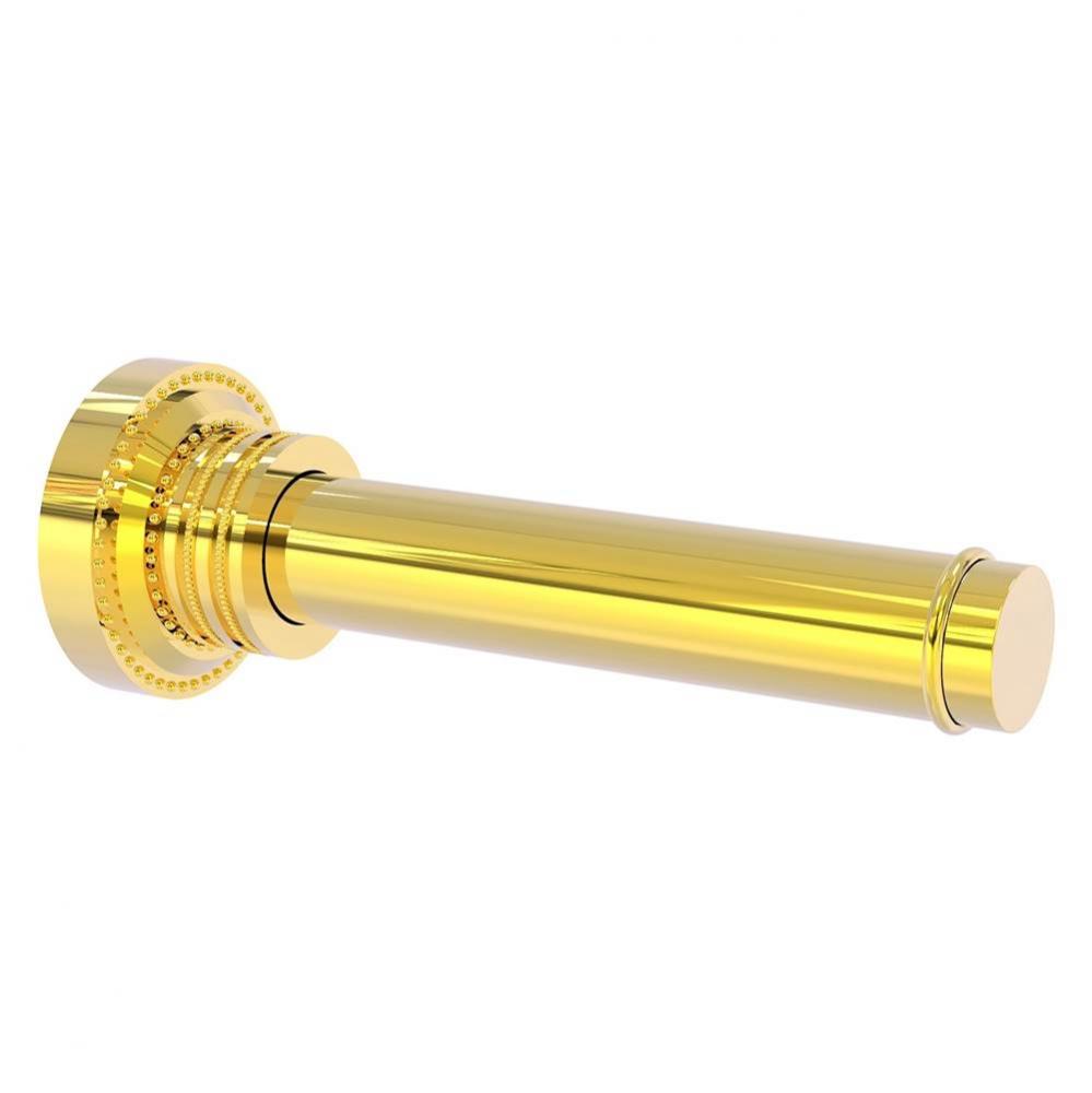 Dottingham Collection Horizontal Reserve Roll Toilet Paper Holder - Polished Brass