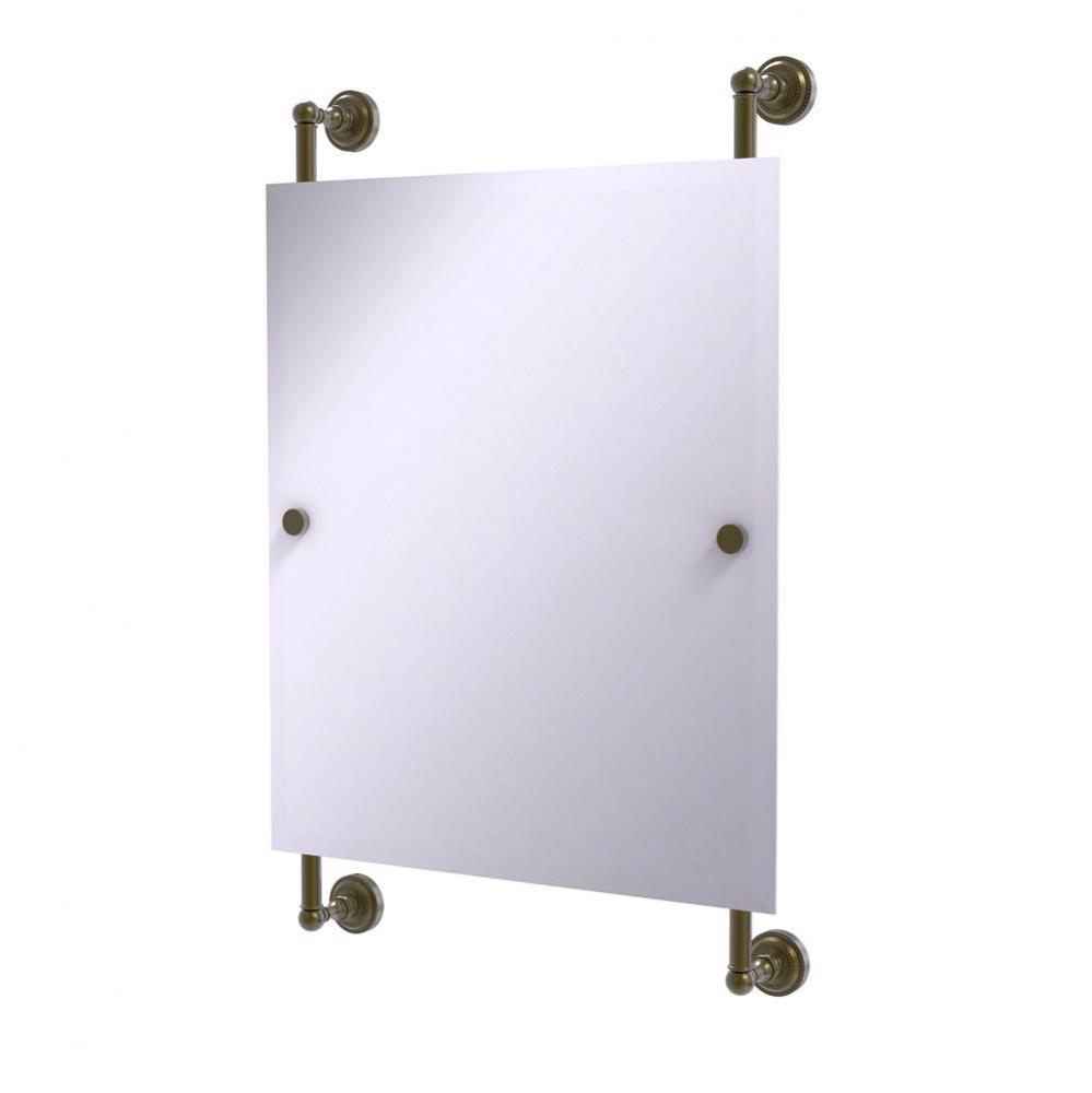 Dottingham Collection Rectangular Frameless Rail Mounted Mirror