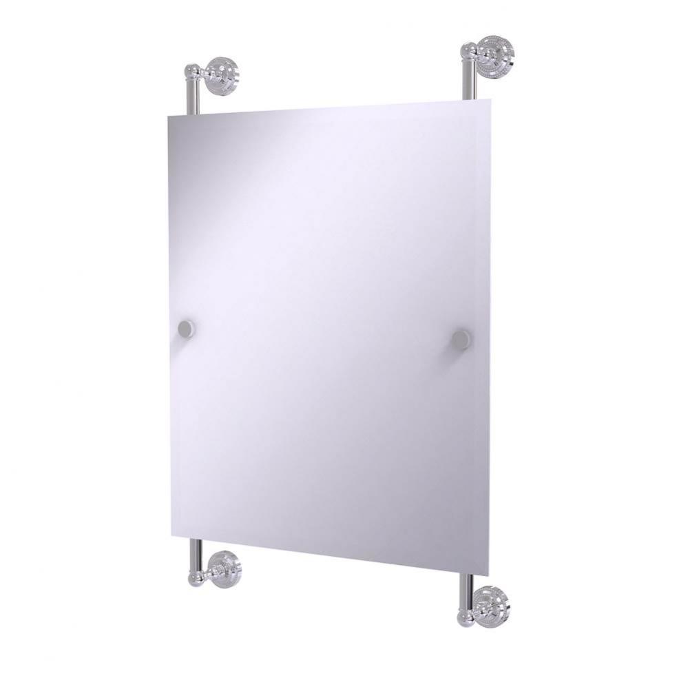 Dottingham Collection Rectangular Frameless Rail Mounted Mirror