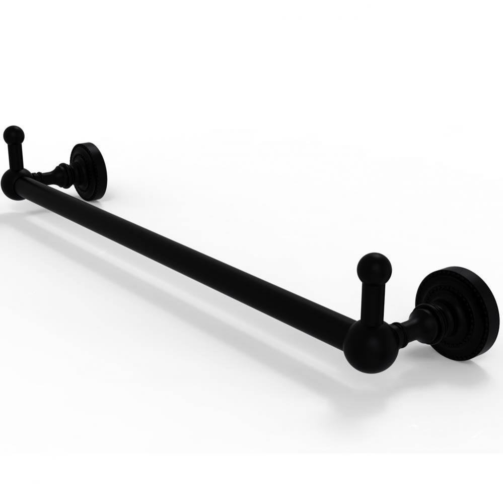 Dottingham Collection 24 Inch Towel Bar with Integrated Hooks