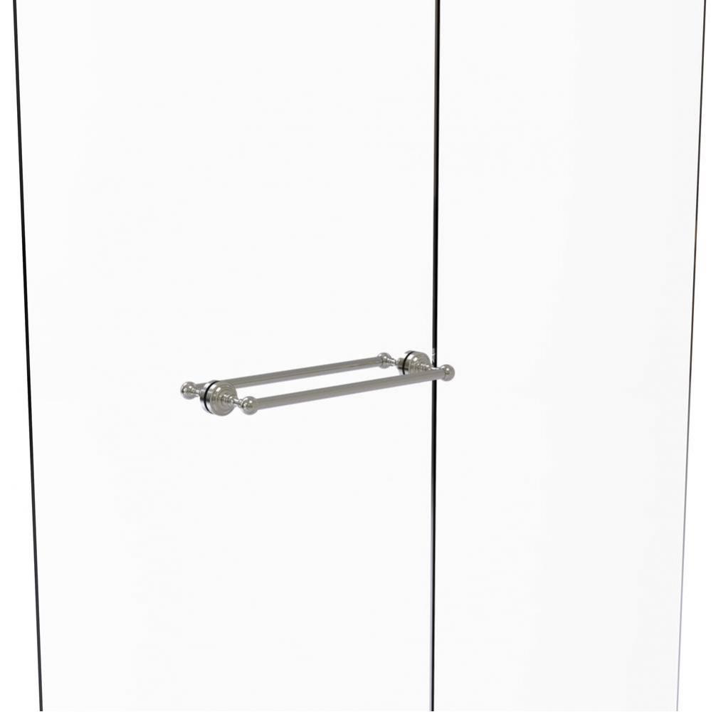 Dottingham Collection 18 Inch Back to Back Shower Door Towel Bar