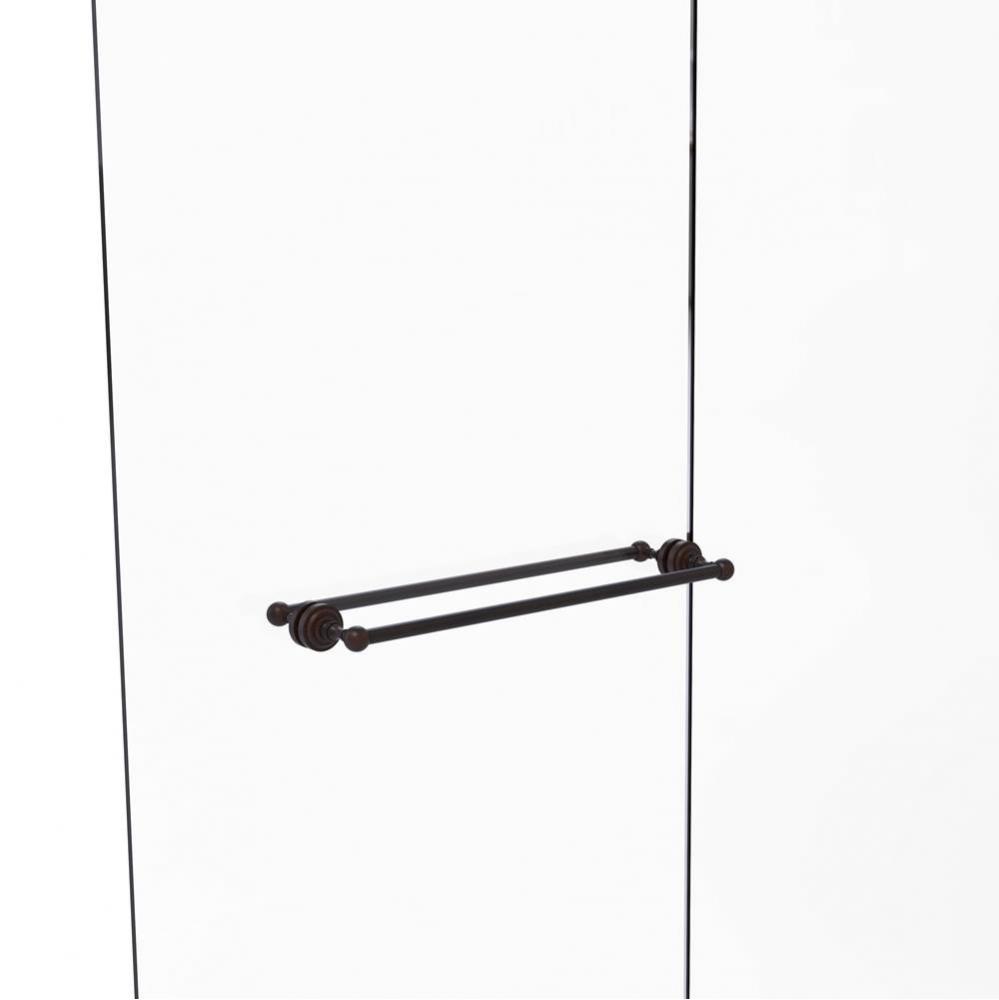 Dottingham Collection 24 Inch Back to Back Shower Door Towel Bar