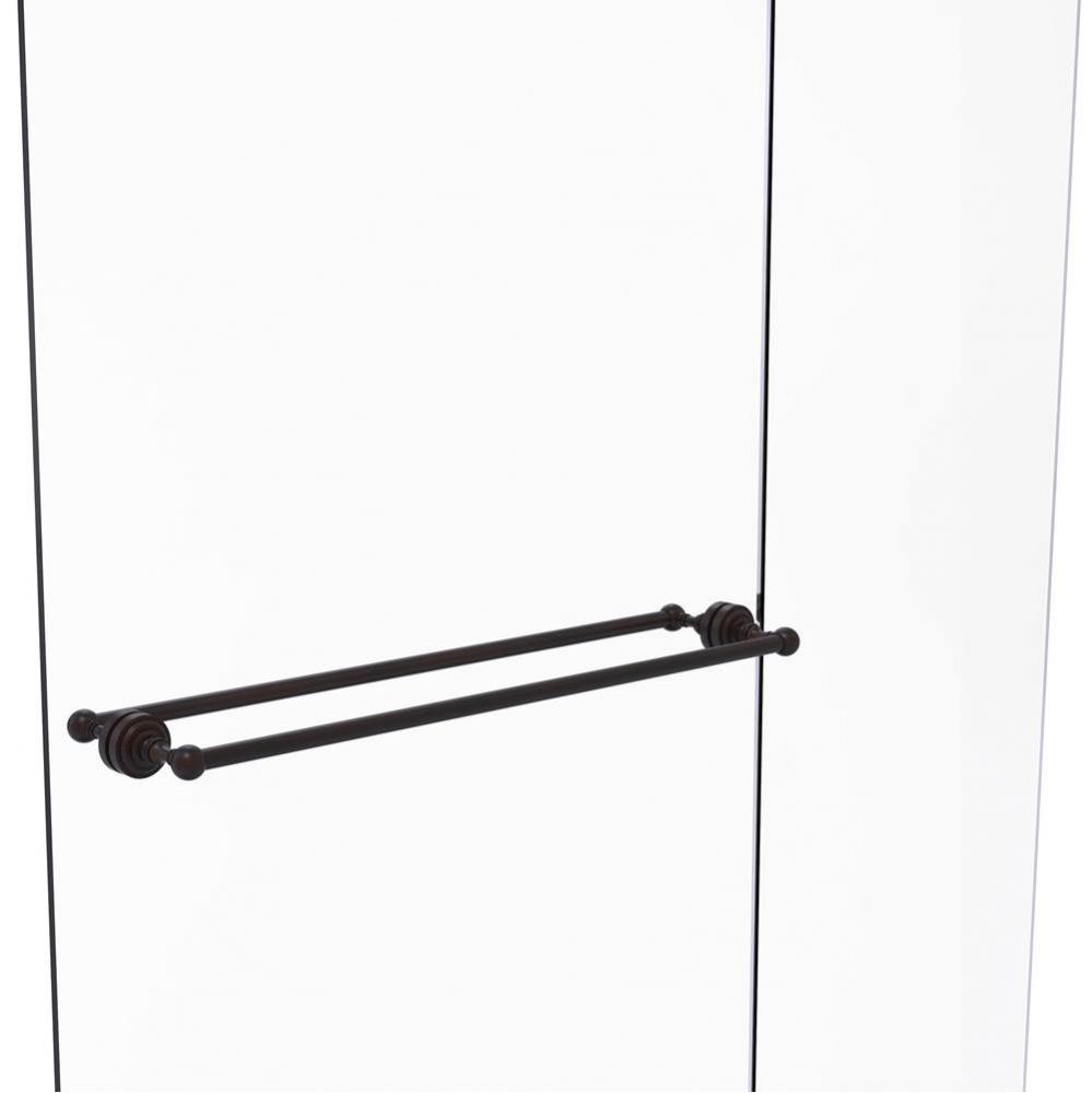 Dottingham Collection 30 Inch Back to Back Shower Door Towel Bar