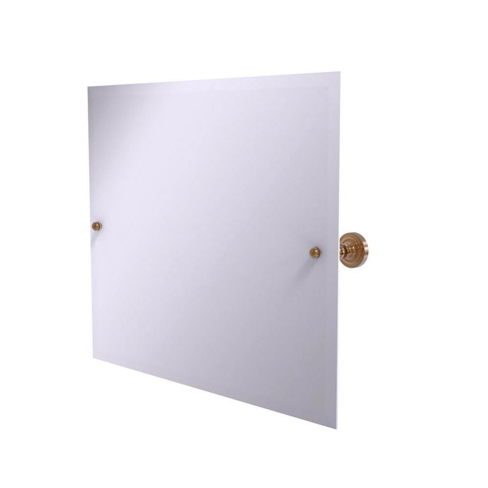 Frameless Landscape Rectangular Tilt Mirror with Beveled Edge