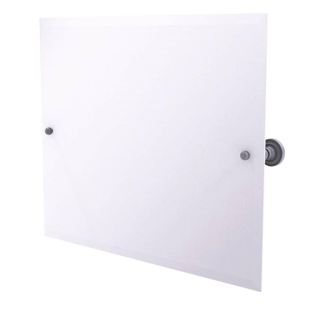 Frameless Landscape Rectangular Tilt Mirror with Beveled Edge