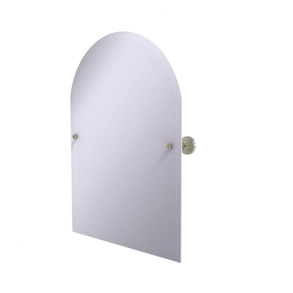 Frameless Arched Top Tilt Mirror with Beveled Edge