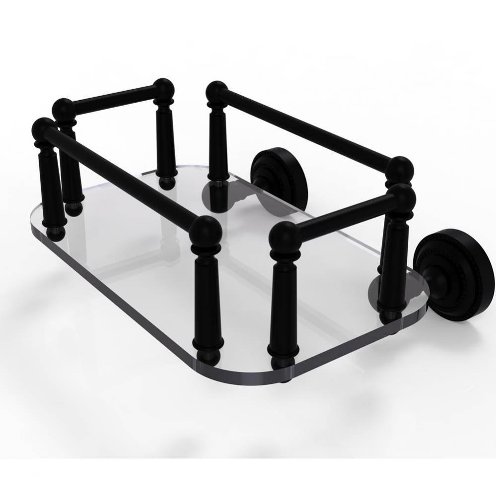 Dottingham Collection Wall Mounted Glass Guest Towel Tray