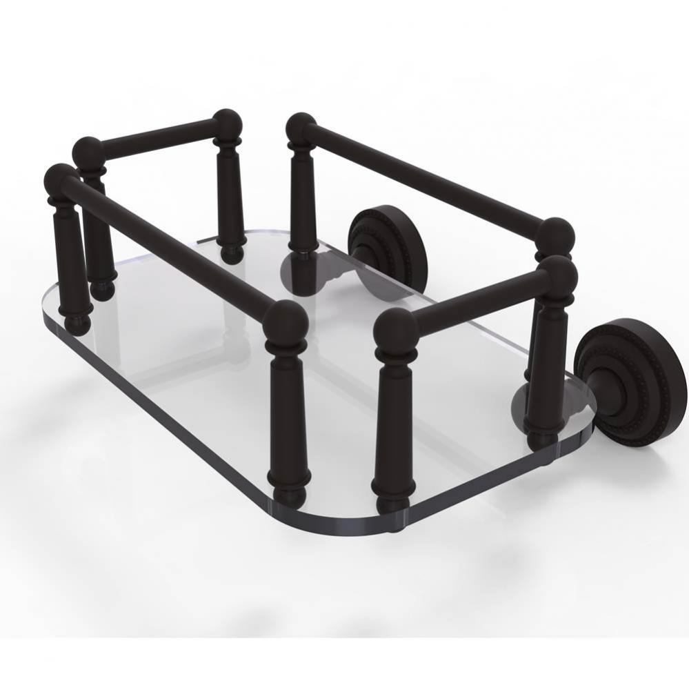 Dottingham Collection Wall Mounted Glass Guest Towel Tray