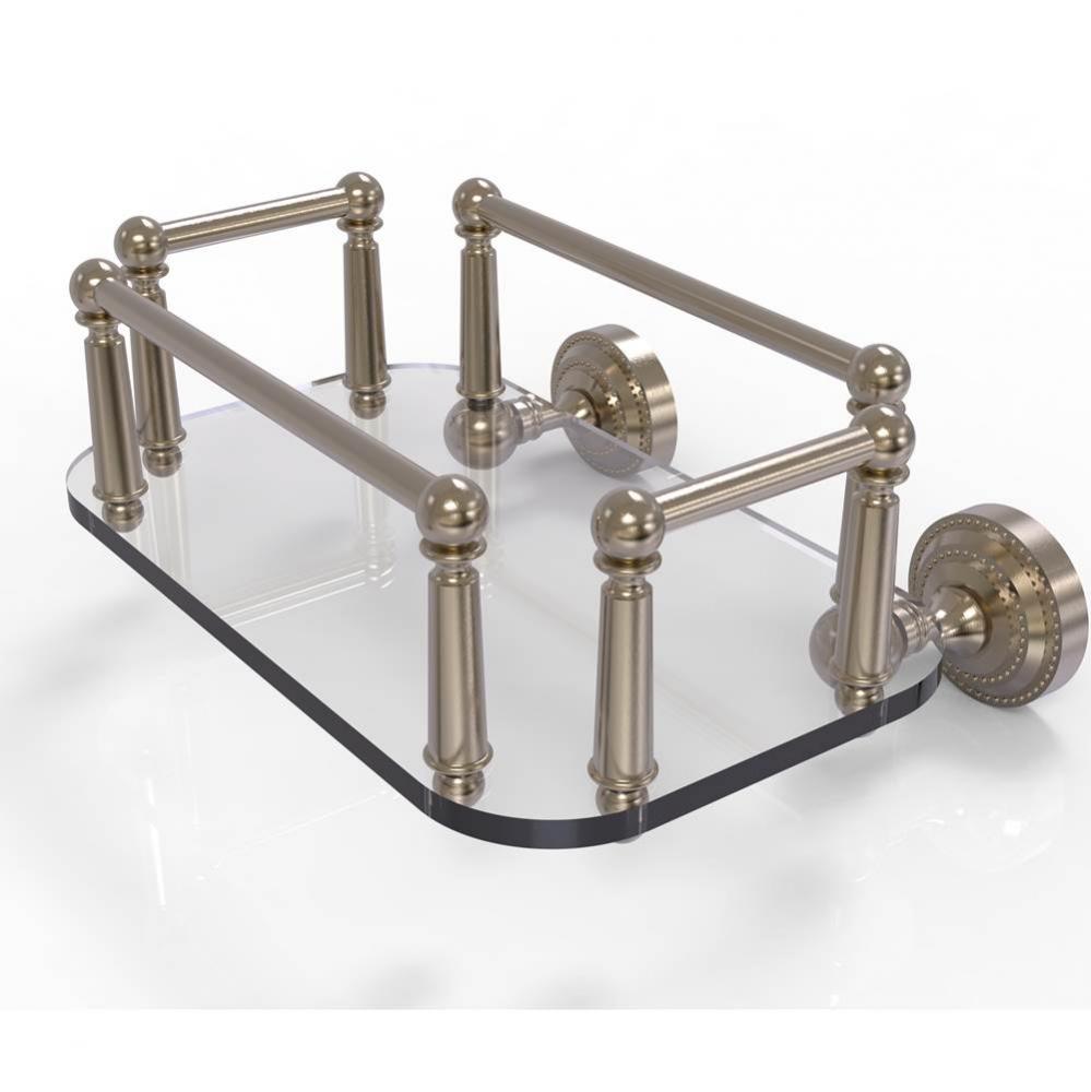 Dottingham Collection Wall Mounted Glass Guest Towel Tray