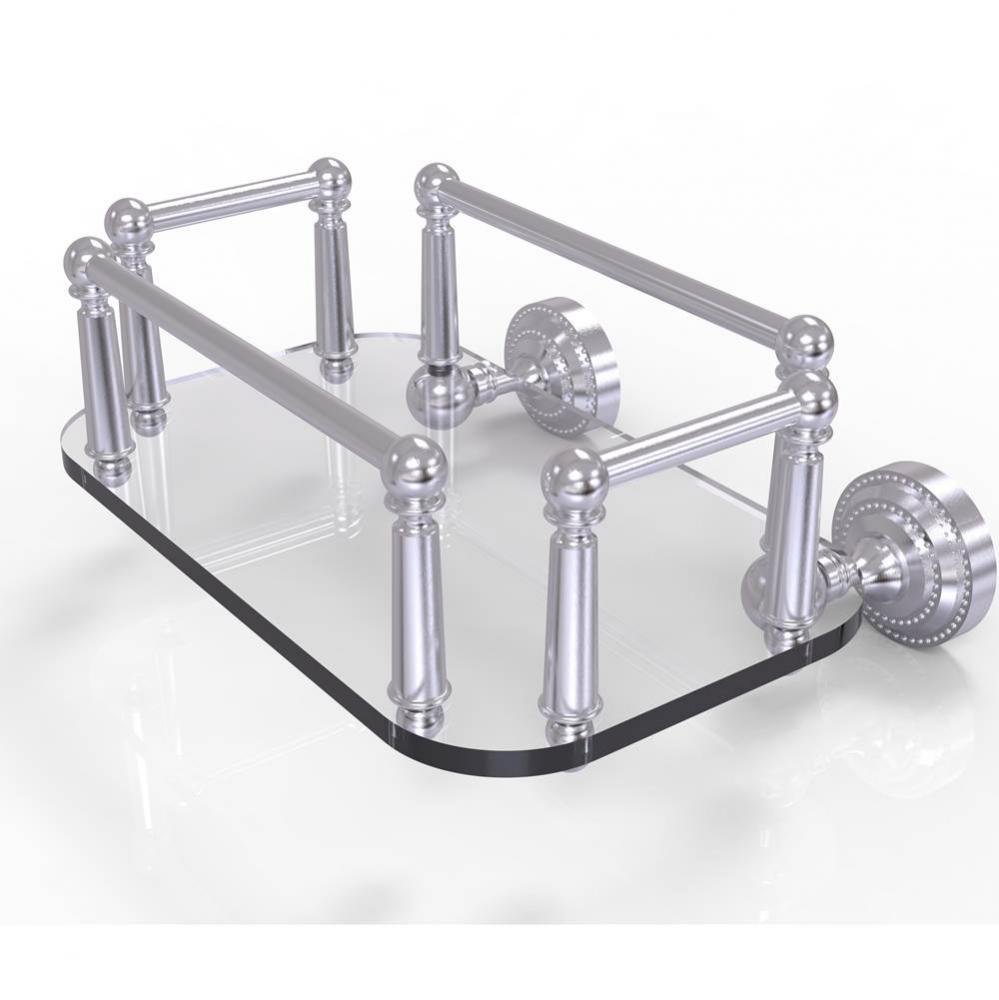 Dottingham Collection Wall Mounted Glass Guest Towel Tray
