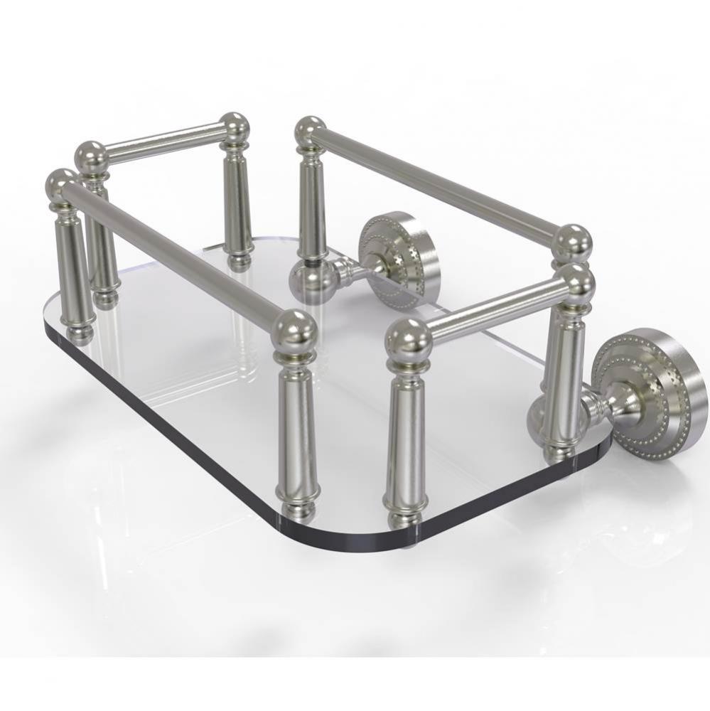 Dottingham Collection Wall Mounted Glass Guest Towel Tray