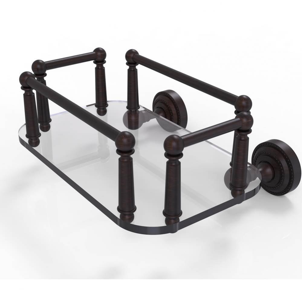 Dottingham Collection Wall Mounted Glass Guest Towel Tray