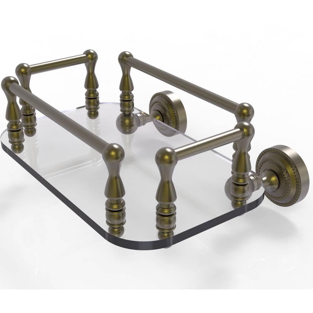 Dottingham Collection Wall Mounted Glass Guest Towel Tray