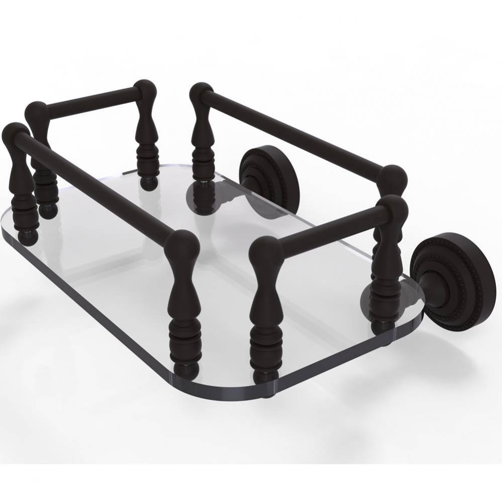 Dottingham Collection Wall Mounted Glass Guest Towel Tray