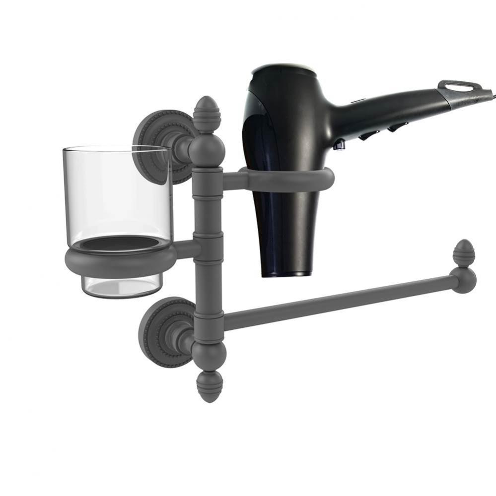 Dottingham Collection Hair Dryer Holder and Organizer