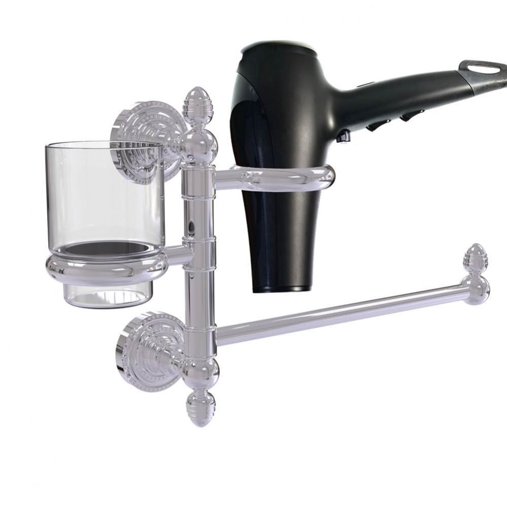 Dottingham Collection Hair Dryer Holder and Organizer
