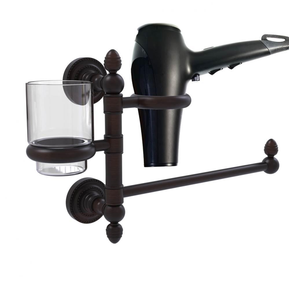 Dottingham Collection Hair Dryer Holder and Organizer
