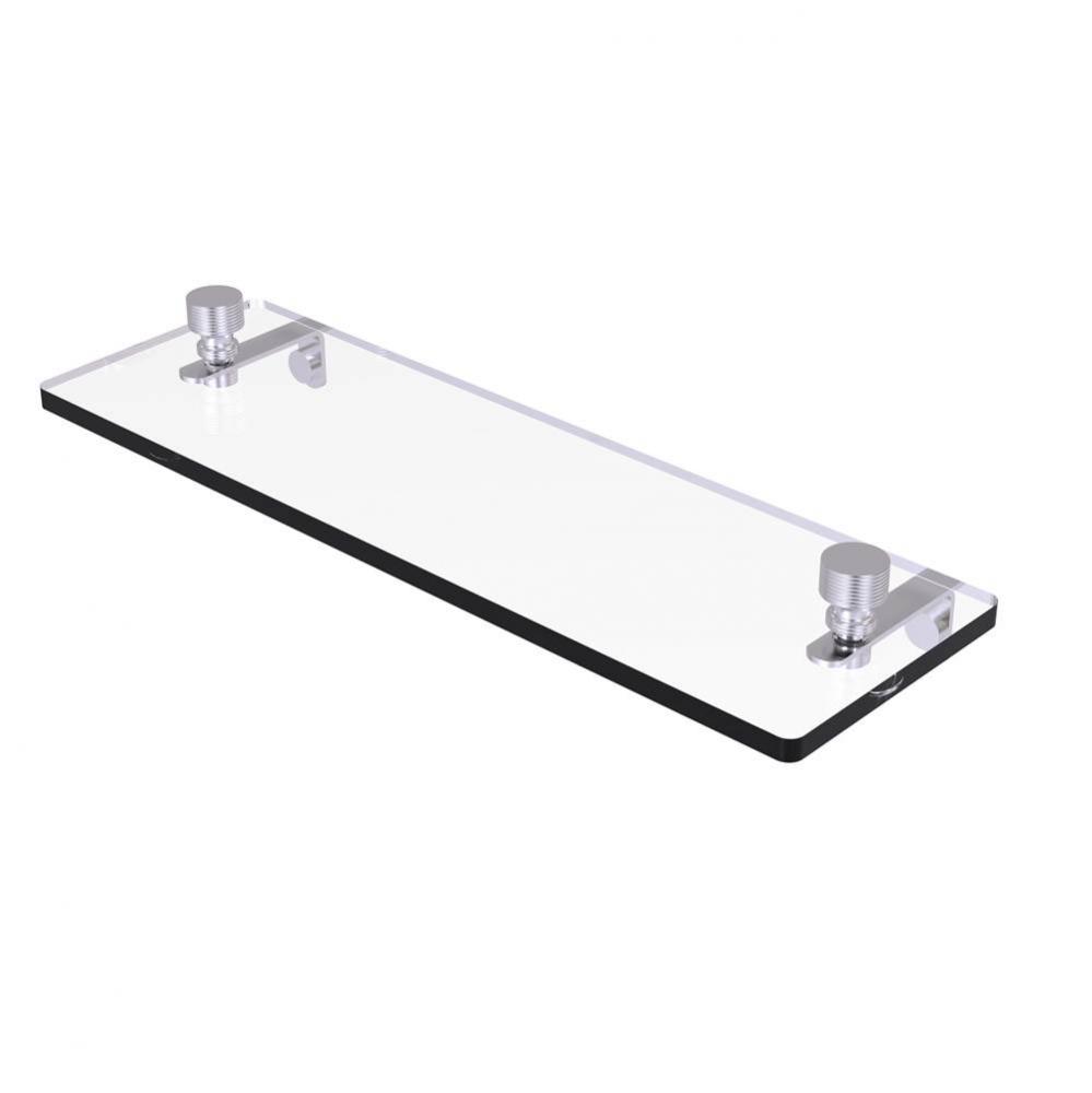 Foxtrot 16 Inch Glass Vanity Shelf with Beveled Edges
