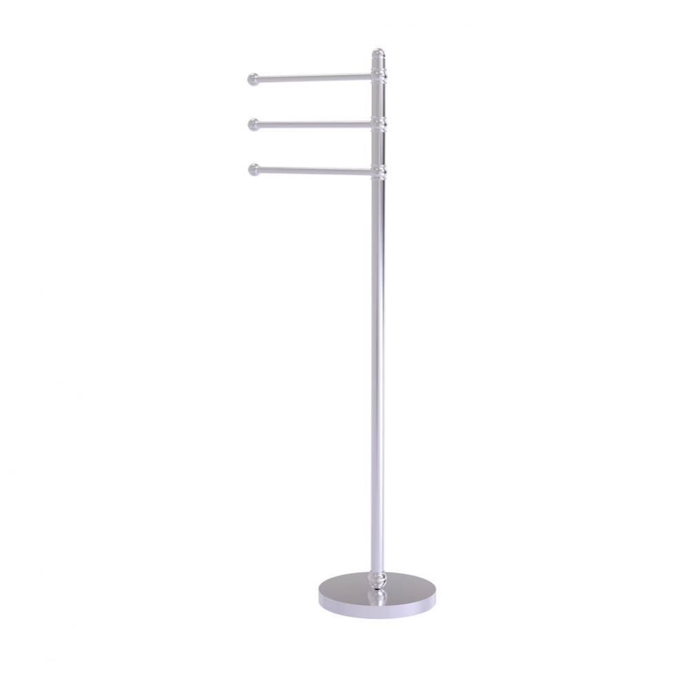 49 Inch Towel Stand with 3 Pivoting Arms