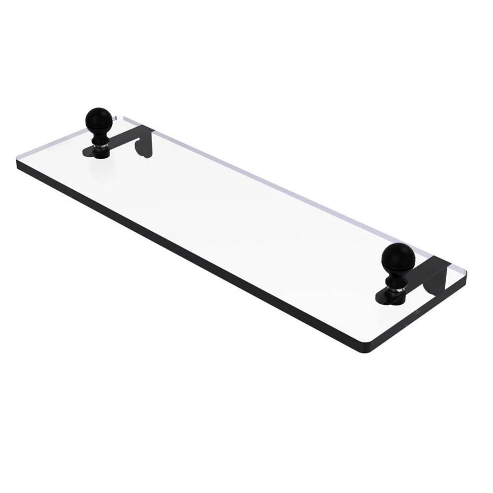 Mambo 16 Inch Glass Vanity Shelf with Beveled Edges