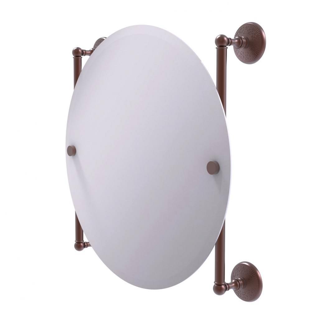 Monte Carlo Collection Round Frameless Rail Mounted Mirror