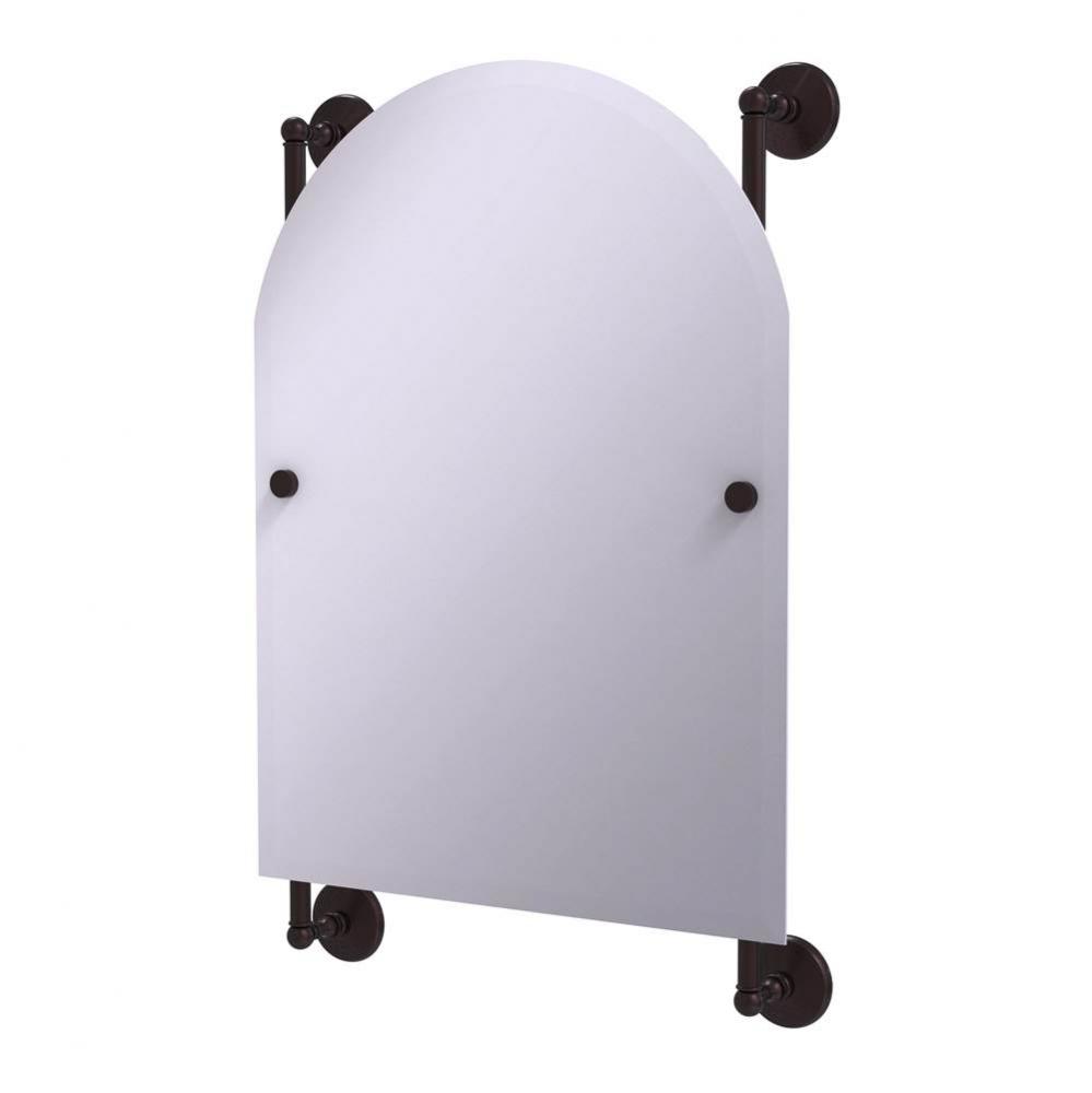 Monte Carlo Arched Top Frameless Rail Mounted Mirror