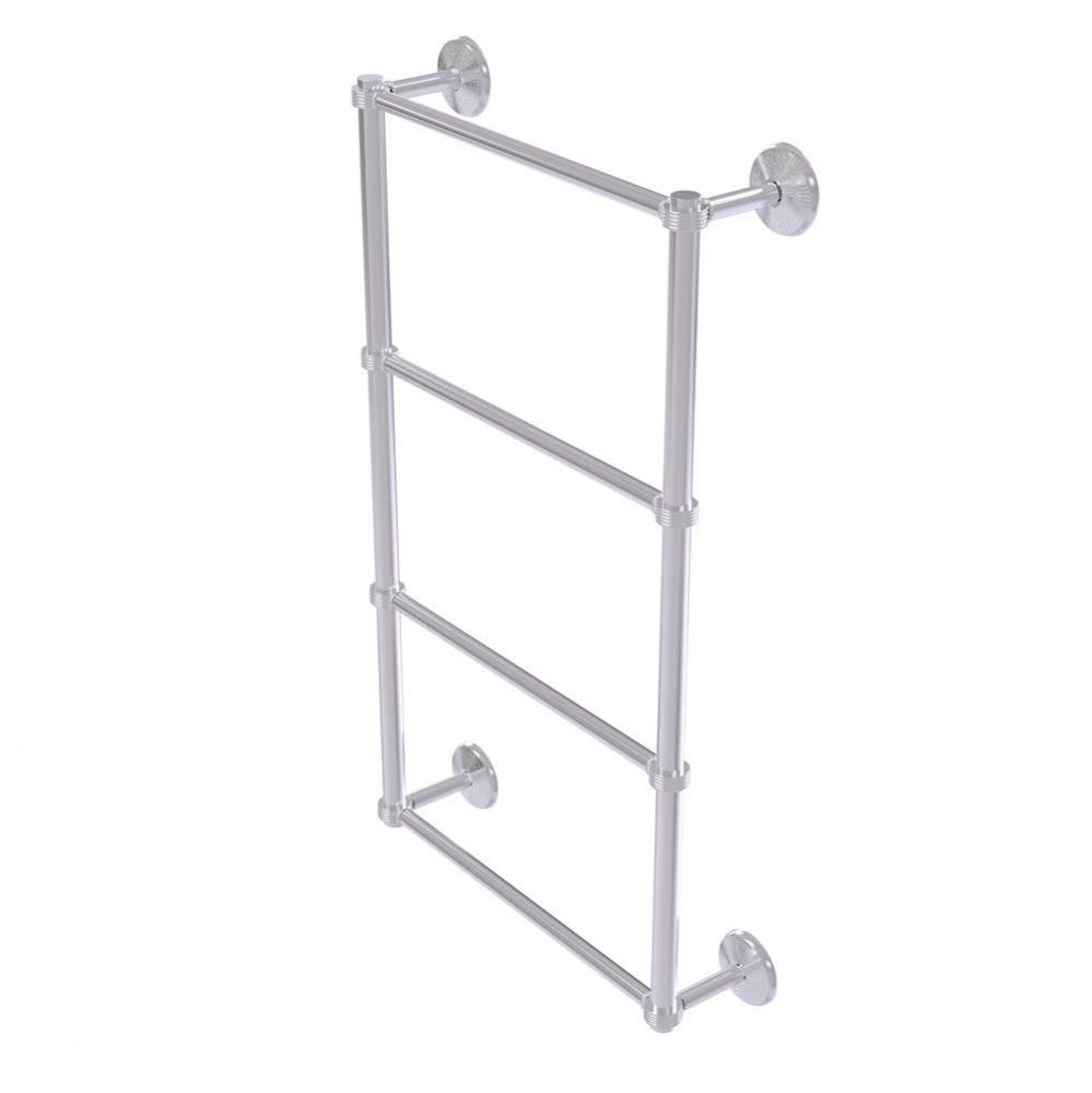 Monte Carlo Collection 4 Tier 24 Inch Ladder Towel Bar with Groovy Detail