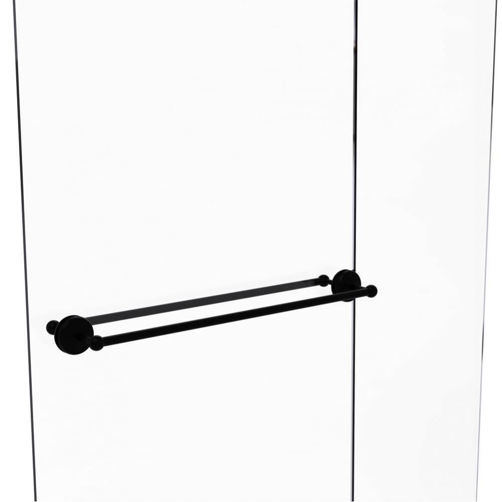 Monte Carlo Collection 30 Inch Back to Back Shower Door Towel Bar
