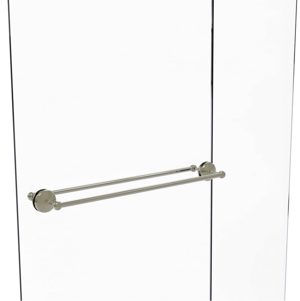 Monte Carlo Collection 30 Inch Back to Back Shower Door Towel Bar