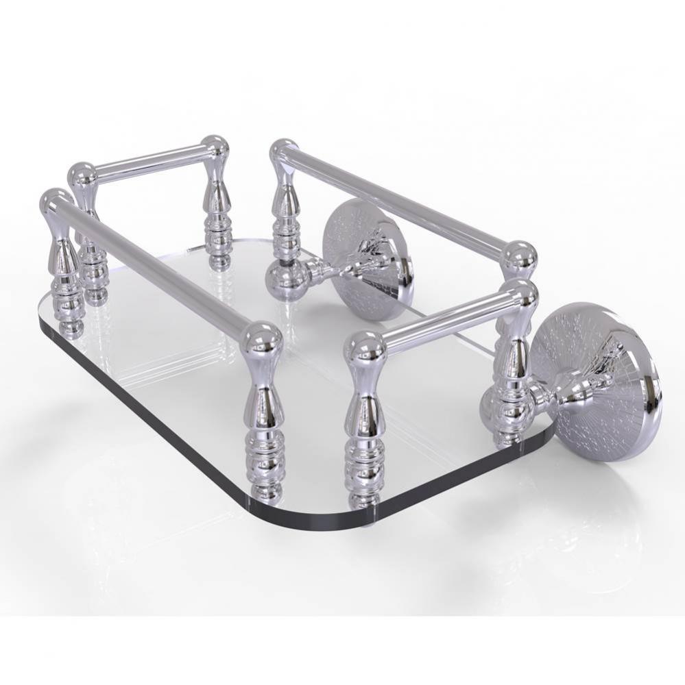 Monte Carlo Collection Wall Mounted Glass Guest Towel Tray