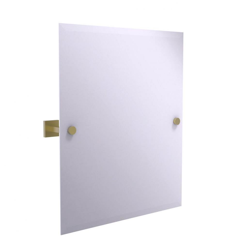 Montero Collection Contemporary Frameless Rectangular Tilt Mirror with Beveled Edge