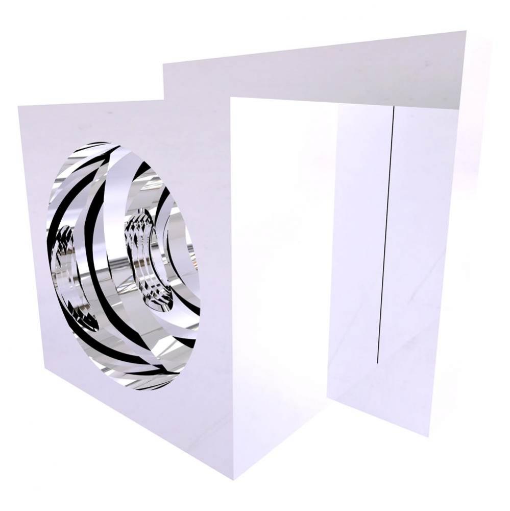 Montero Collection Shower Rod Brackets - Polished Chrome