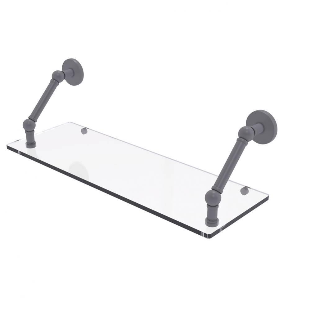 Prestige Skyline Collection 24 Inch Floating Glass Shelf