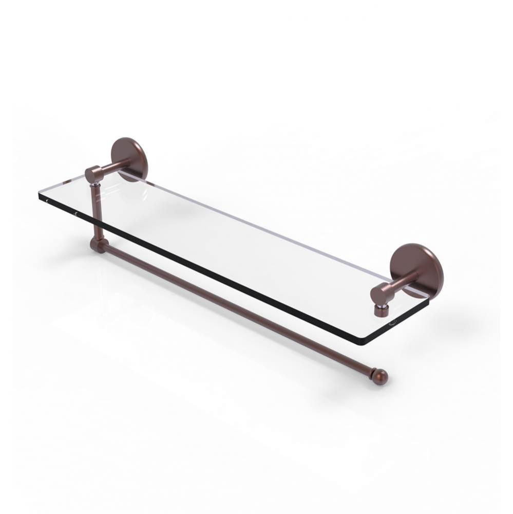 Prestige Skyline Collection Paper Towel Holder with 22 Inch Glass Shelf