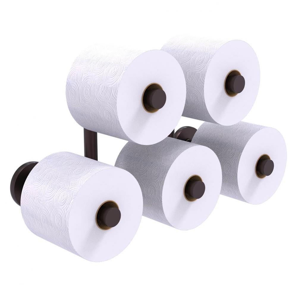 Prestige Skyline Collection 5 Roll Reserve Roll Toilet Paper Holder - Antique Bronze