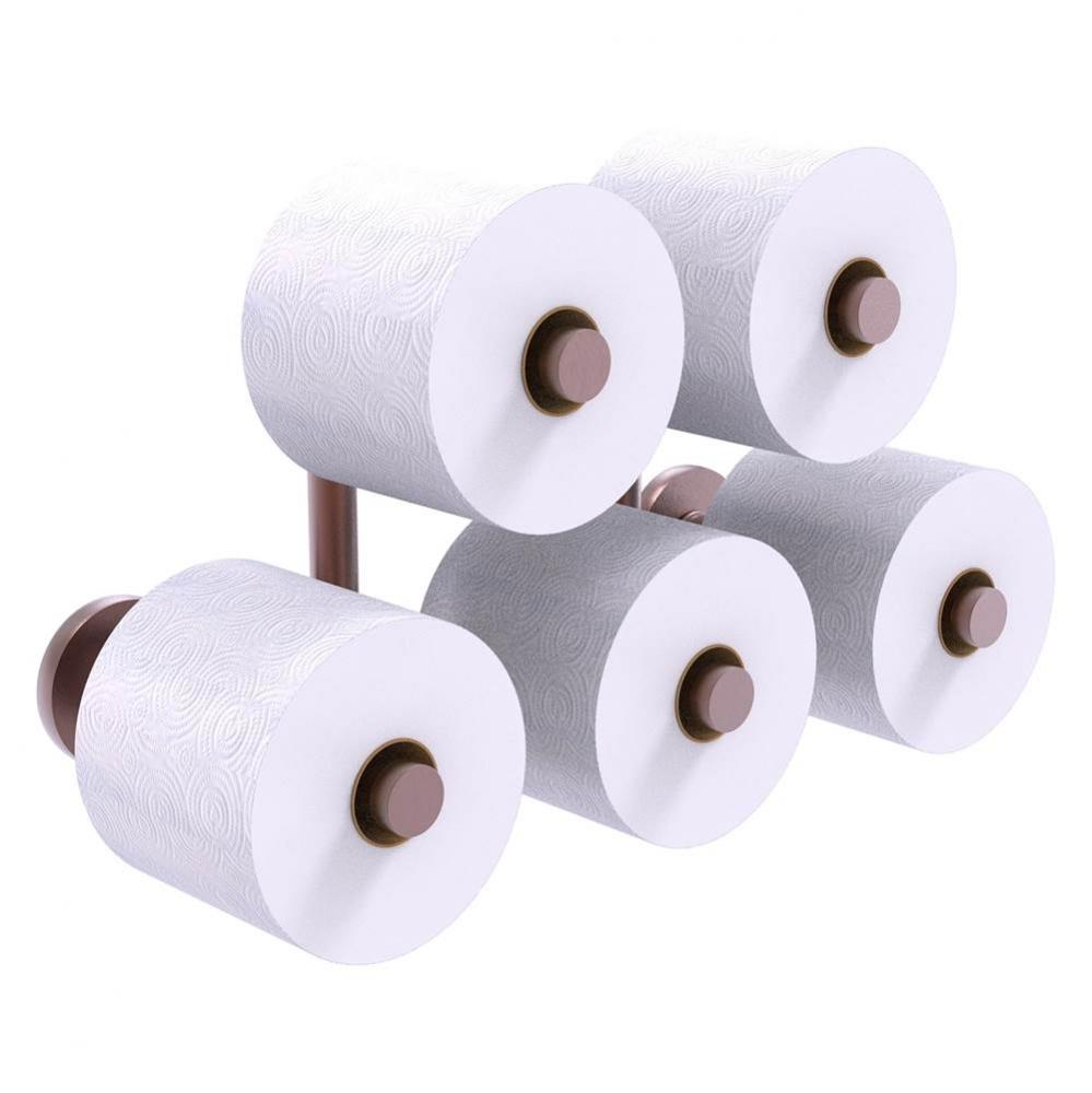 Prestige Skyline Collection 5 Roll Reserve Roll Toilet Paper Holder - Antique Copper