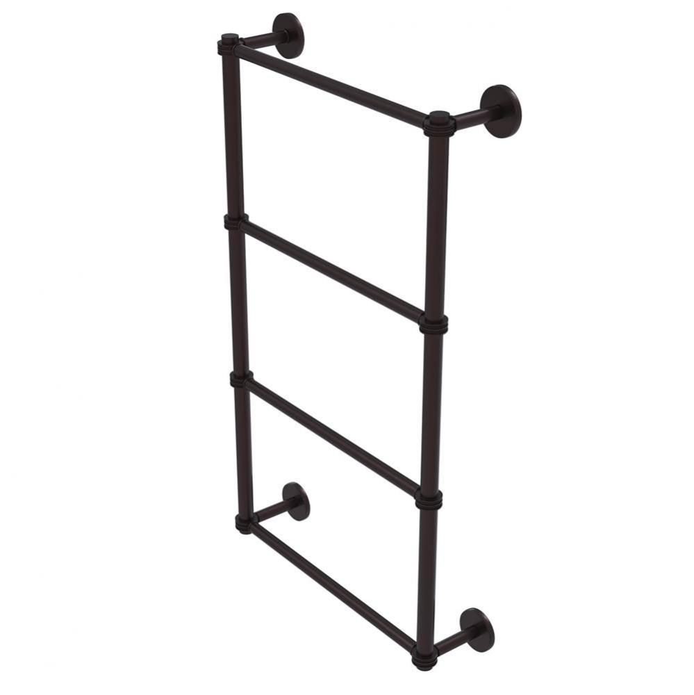 Prestige Skyline Collection 4 Tier 30 Inch Ladder Towel Bar with Dotted Detail