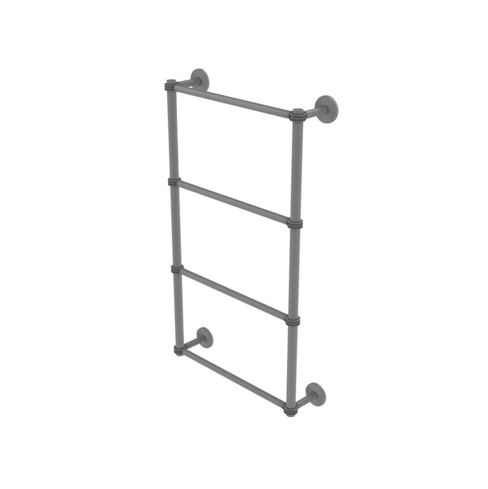 Prestige Skyline Collection 4 Tier 30 Inch Ladder Towel Bar with Dotted Detail