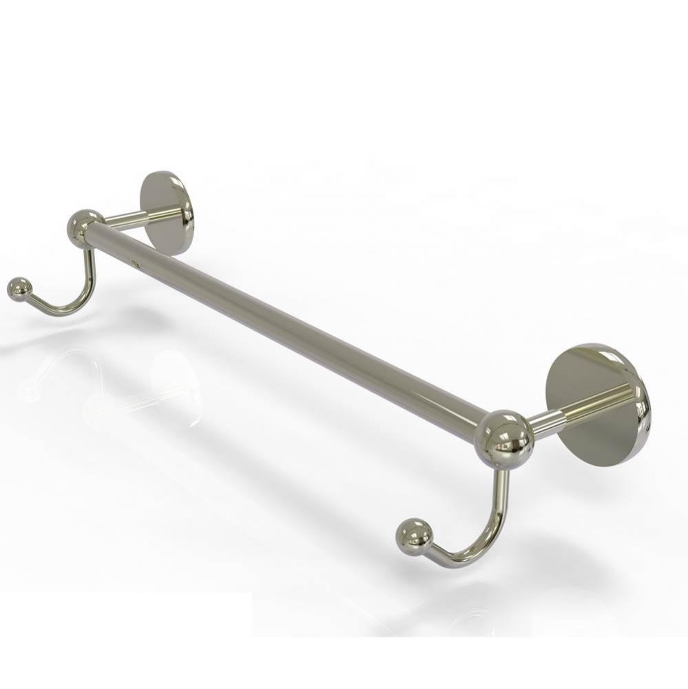 Prestige Skyline Collection 36 Inch Towel Bar with Integrated Hooks